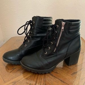 Black Combat Booties
